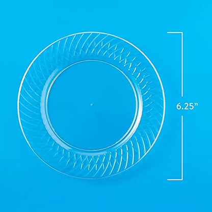 Member's Mark Clear Plastic Plates, 6.25" (90 Count) - Bellso