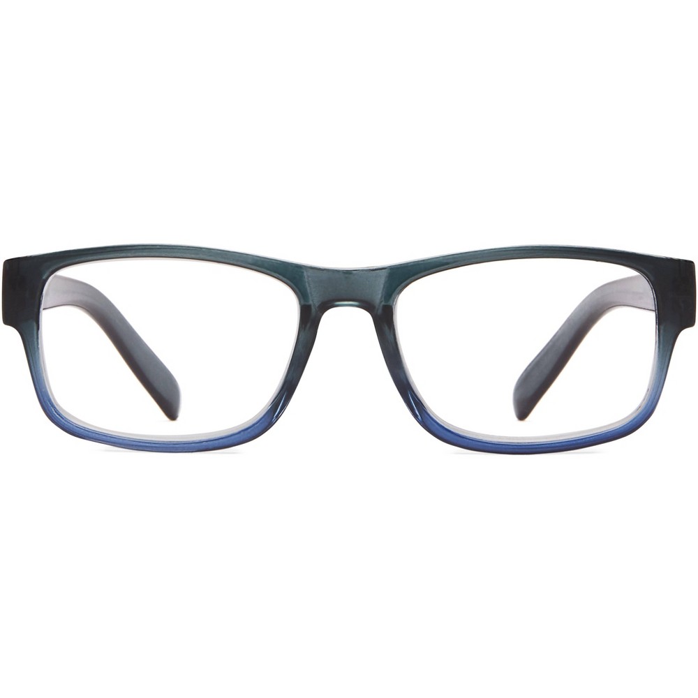 ICU Eyewear Screen Vision Rectangle Reading Glasses - Blue/Gray +2.50 - Bellso