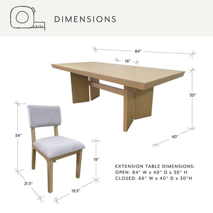 details by Becki Owens Dahlia 7-Piece Dining Set with Table and Six Chairs