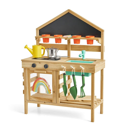 WOODEN MUD KITCHEN
