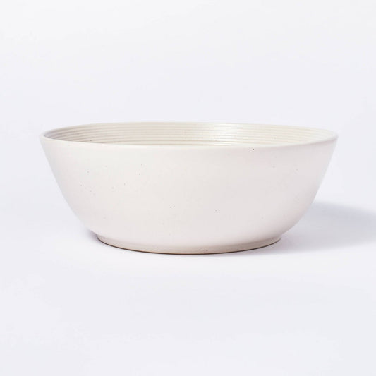 169oz Stoneware Serving Bowl Cream - Threshold™ Designed with Studio McGee: Large Round Microwave & Dishwasher Safe