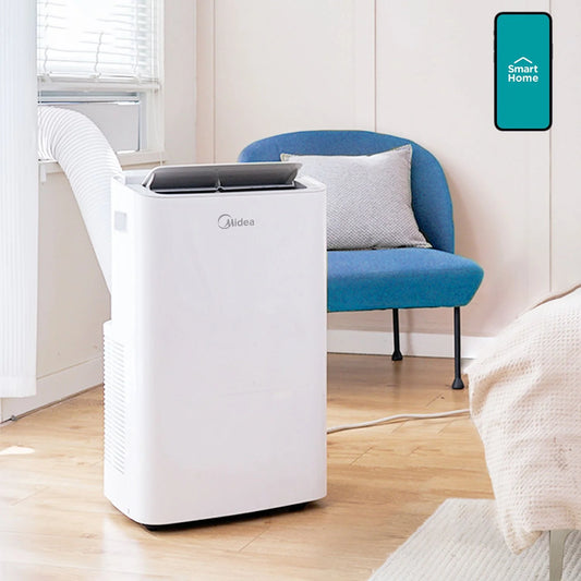 Midea MAP08S1XWTS 8,000 BTU DOE/12,000 BTU Ashrae Smartcool Portable AC - Bellso
