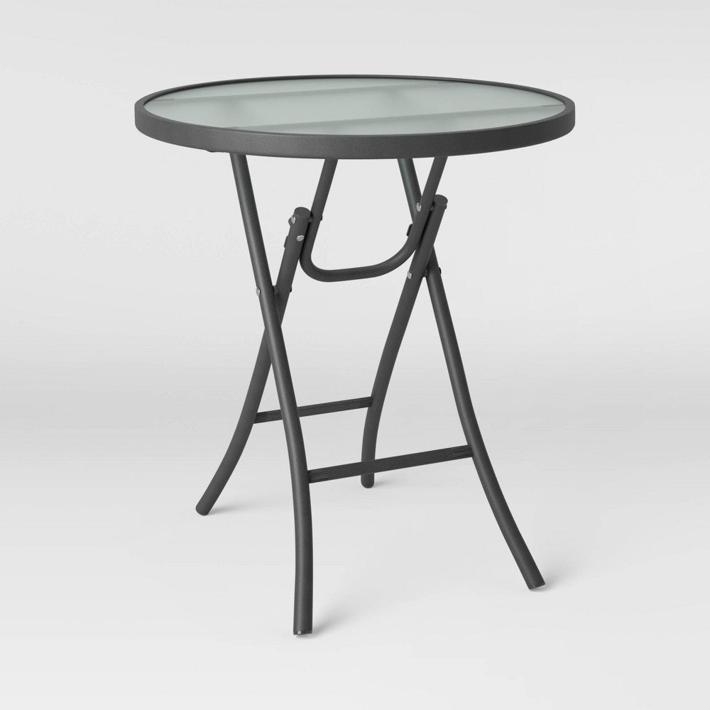 Folding Round Patio Accent Table - Clear - Room Essentials™ - Bellso