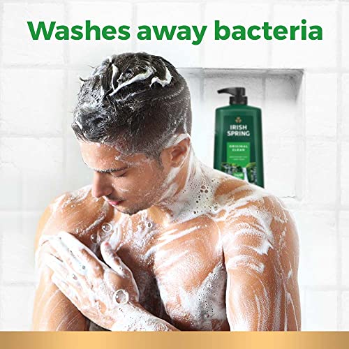 Irish Spring Mens Body Wash  Body Wash for Men  All Skin Types  Original Scent  30 Fl Oz Bottle - Bellso