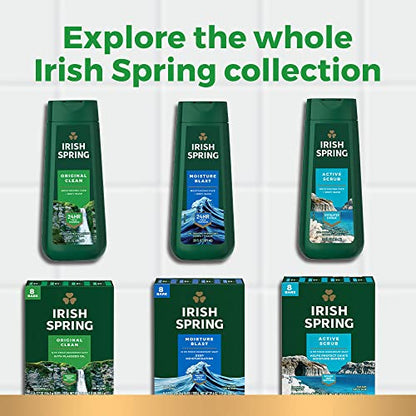 Irish Spring Mens Body Wash  Body Wash for Men  All Skin Types  Original Scent  30 Fl Oz Bottle - Bellso