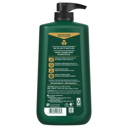 Irish Spring Mens Body Wash  Body Wash for Men  All Skin Types  Original Scent  30 Fl Oz Bottle - Bellso
