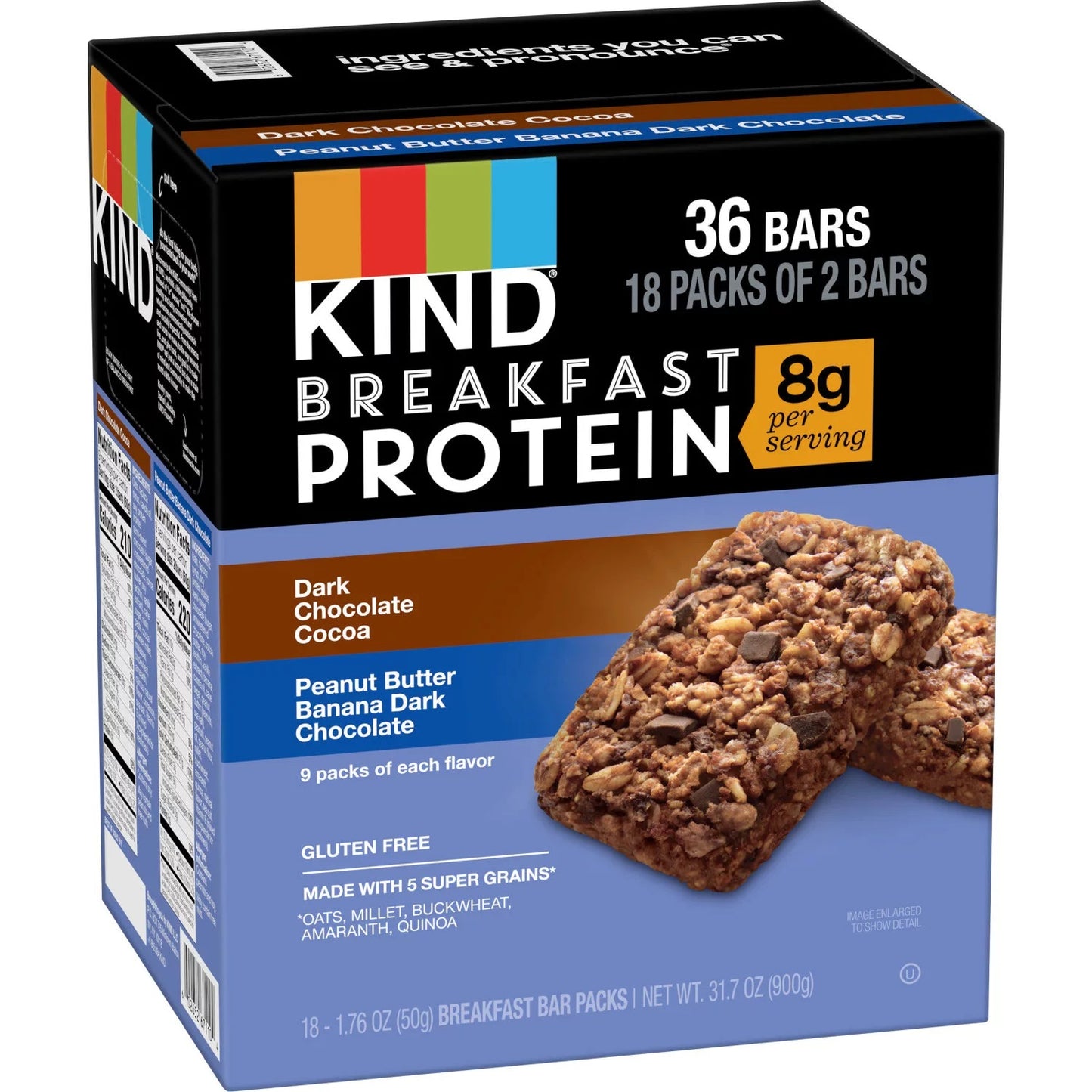 Kind Breakfast Protein Bars Variety Pack 1.76 Ounce