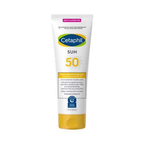 Cetaphil Sheer Mineral Sunscreen Face & Body SPF 50 - 3 Fl Oz - Bellso