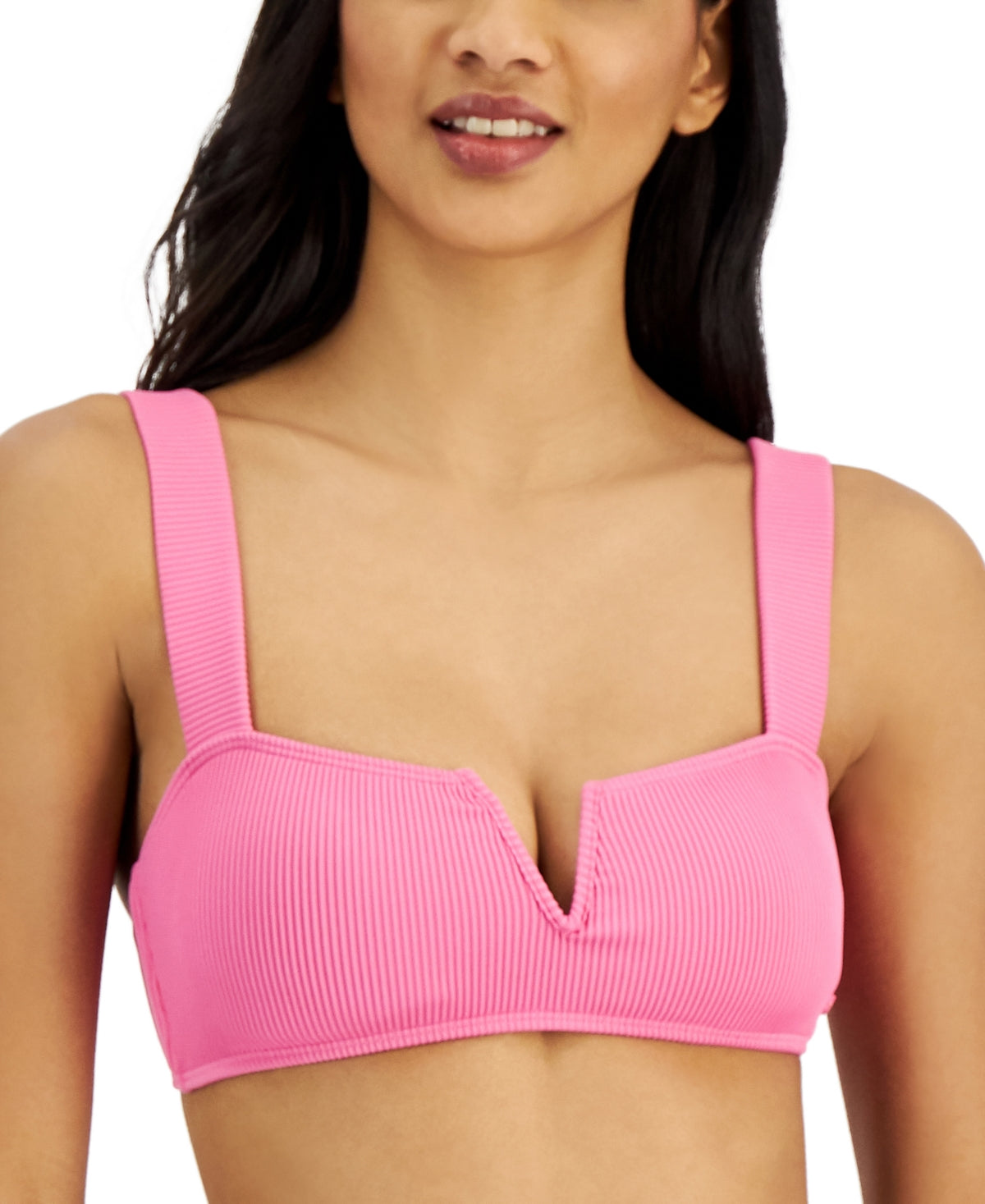 Love the Vanuatu Womens Ribbed V-Neck Bikini Swim Top - Bellso