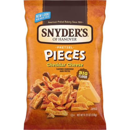 Snyder S of Hanover Pretzel Pieces  Cheddar Cheese  11.25 Oz