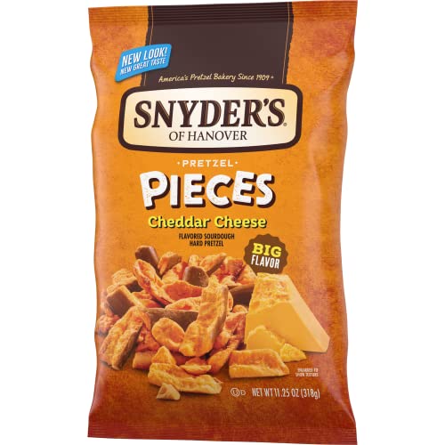Snyder S of Hanover Pretzel Pieces  Cheddar Cheese  11.25 Oz