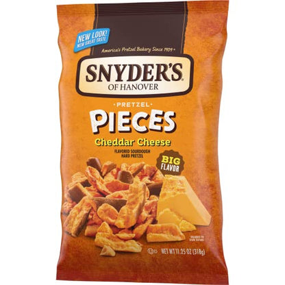 Snyder S of Hanover Pretzel Pieces  Cheddar Cheese  11.25 Oz