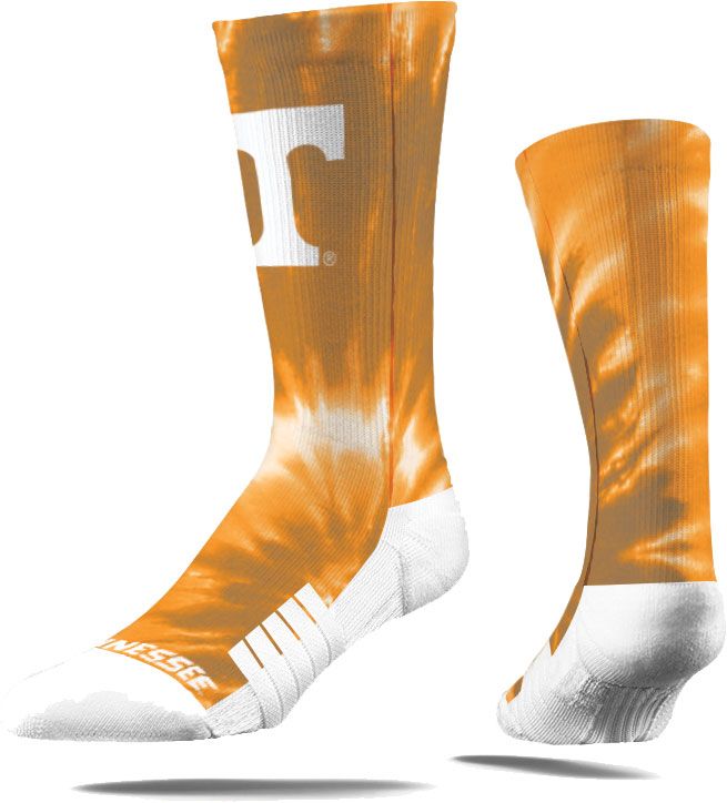 Strideline Texas Longhorns Tie Dye Crew Socks, Wash - Bellso