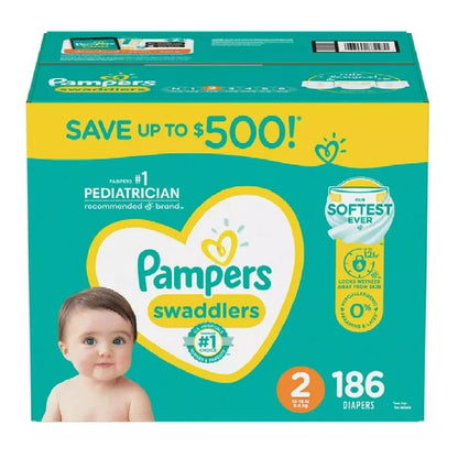 Pampers Swaddlers Disposable Diapers Size 2