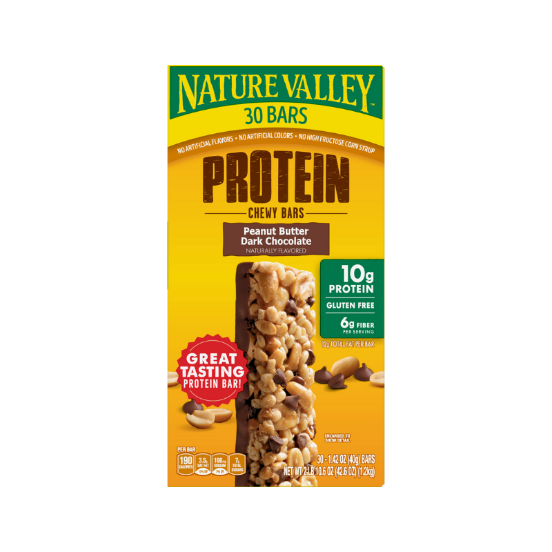 Nature Valley Protein Chewy Bars, Peanut Butter Dark Chocolate