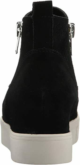 Steve Madden Women S Perforated Suede Wedge Side Zipper Sneaker (Taupe  10)