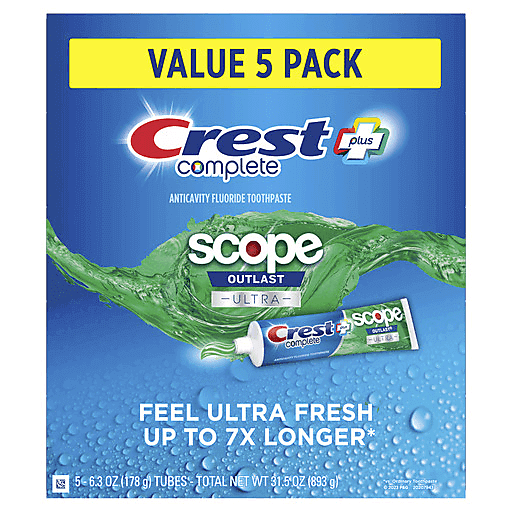 Crest Complete + Scope Outlast Ultra Toothpaste - 6.3 Oz