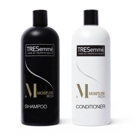 Tresemme Rich Moisture Shampoo and Conditioner Rich Moisture 2 Ct for Dry Hair Formulated with Vitamin E and Biotin - 28oz
