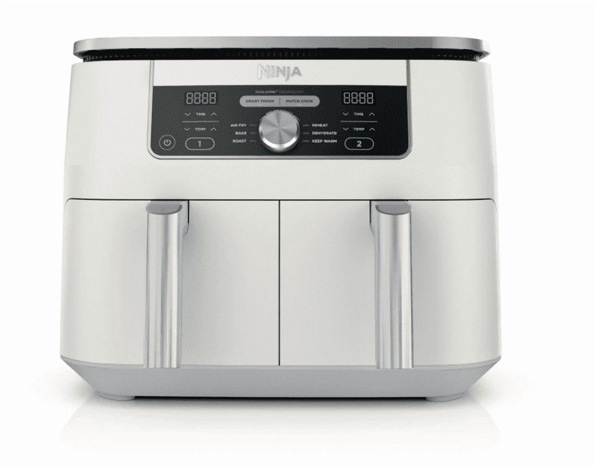 Ninja Foodi 6-in-1 8 Quart 2-Basket Air Fryer With DualZone Technology -White