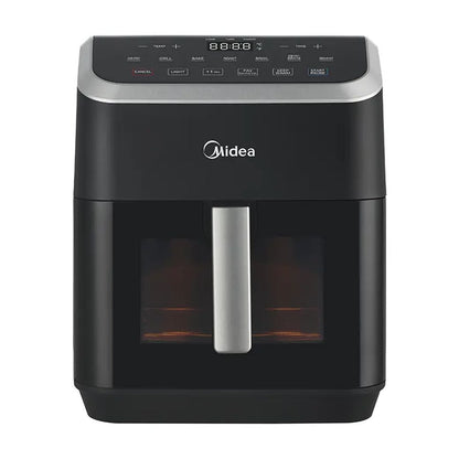 Midea HeatXpress 7.8 Qt 8-in-1 Air Fryer Oven With HeatXpress Technology, Digital Touch Controls, PFAS-Free Nonstick Interior, Peek-a-Boo Window, LED Light, 1800W