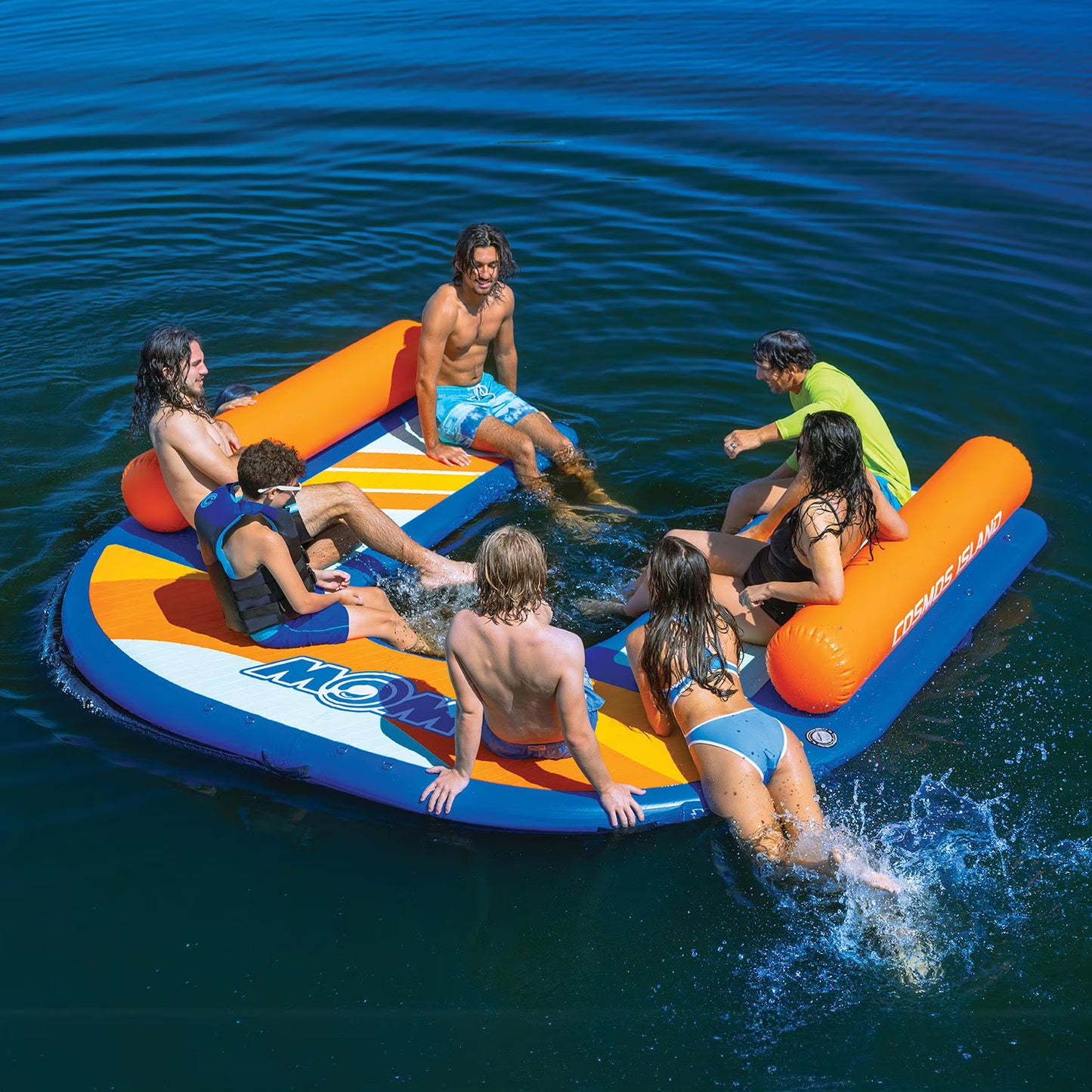 Wow Cosmos Island 10x 9Ft.  Fun Dock Easy Portability with 12-Volt High Pressure Pump
