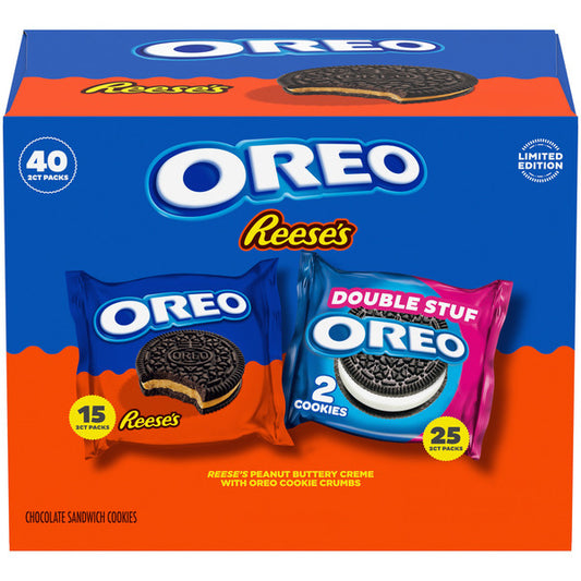 Oreo Reese's Peanut Buttery Creme & Double Stuf Cookies Variety Pack