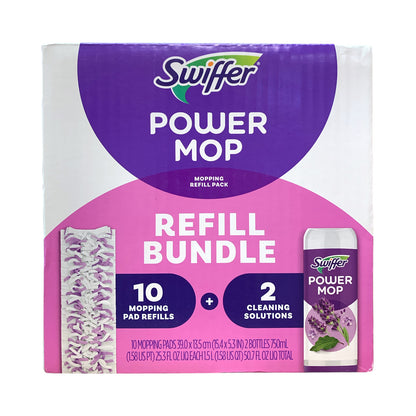 Swiffer Limpiador Líquido Y Repuestos Powermop 10 + 2 Botellas