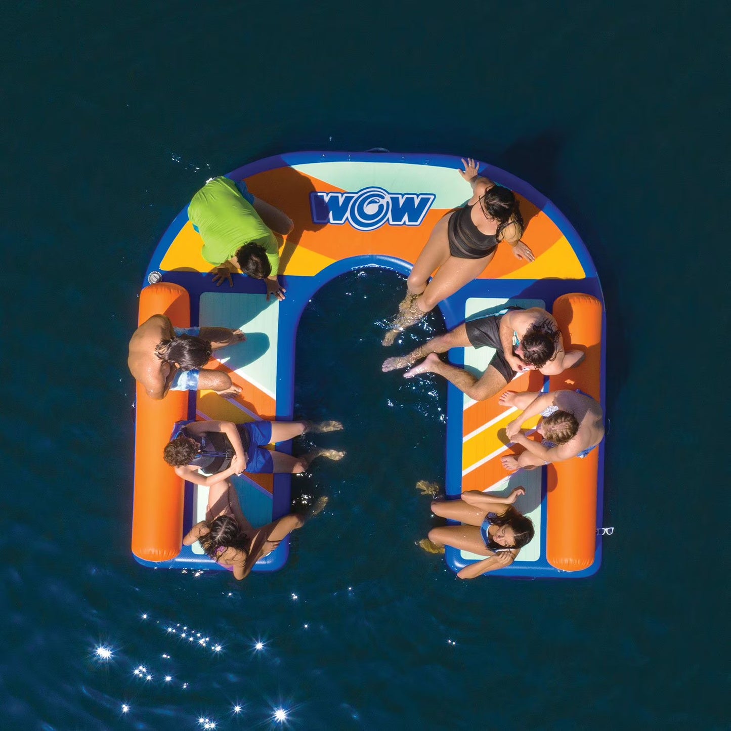 Wow Cosmos Island 10x 9Ft.  Fun Dock Easy Portability with 12-Volt High Pressure Pump
