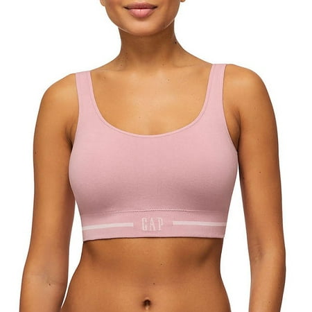 Gap Body Women S 2-Pack Seamless Cotton Comfort Bra Large Pink