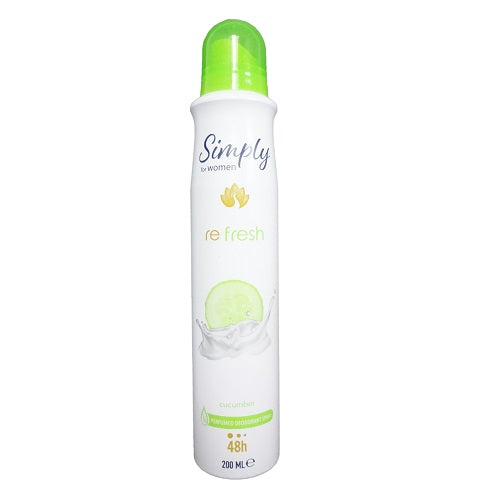 Vicks Simply Anti- Persp 200ml Re Fresh Cucumbr