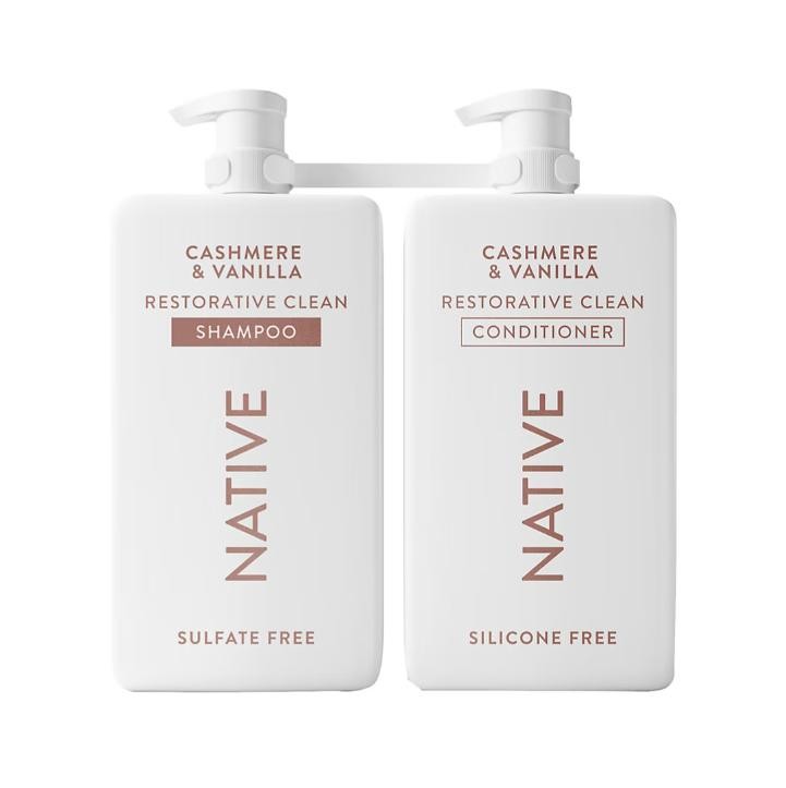 Native Restorative Clean Shampoo + Conditioner, 34 Fl. Oz., 2pk