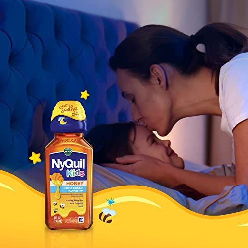Vicks Kids DayQuil & NyQuil Honey Cold & Cough Medicine Liquid - 16 Fl Oz - Bellso
