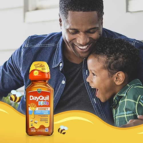 Vicks Kids DayQuil & NyQuil Honey Cold & Cough Medicine Liquid - 16 Fl Oz - Bellso