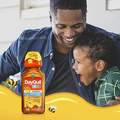 Vicks Kids DayQuil & NyQuil Honey Cold & Cough Medicine Liquid - 16 Fl Oz - Bellso