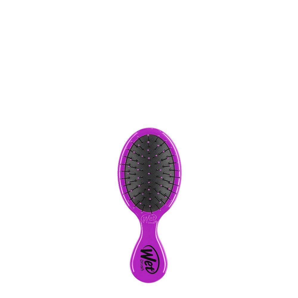 Wet Brush Mini Detangler Hair Brush for Less Pain, Effort and Breakage - Solid Purple - Bellso