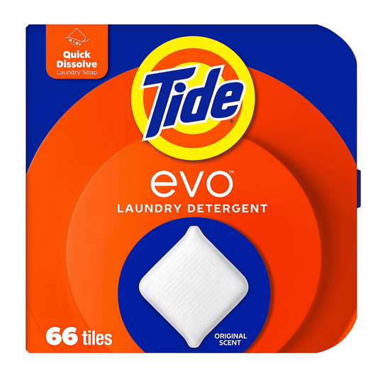 Tide Evo Laundry Detergent Tiles - Original Scent 66 Ct
