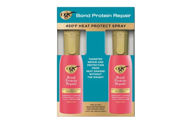 OGX Bond Protein Repair 450°F Heat Protect Spray, 6.5 fl. oz., 2 pk.