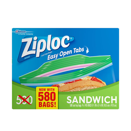 Ziploc Sandwich Bag (580 Count)