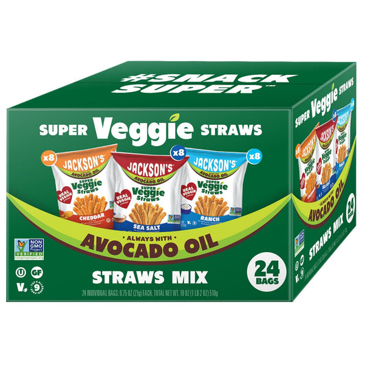 Jackson’s Jackson S Super Veggie Straws Variety Pack 0.75 Oz