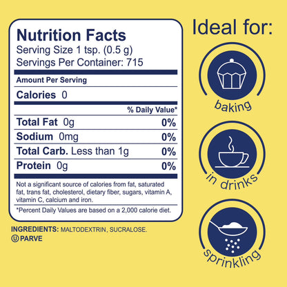 Splenda Granulated Zero Calorie Sweetener Twin Pack