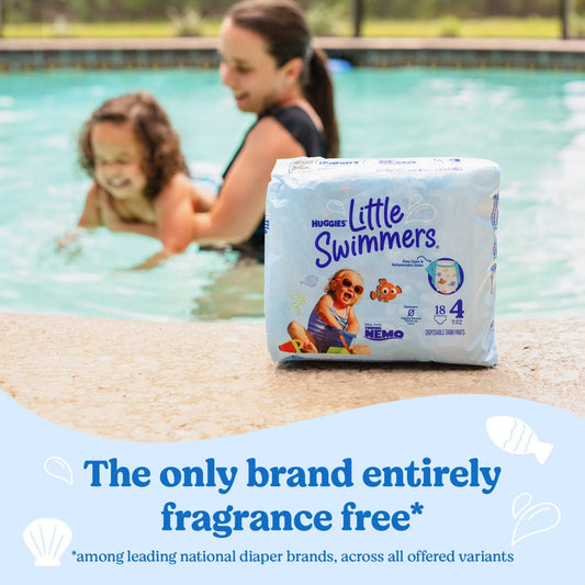 Huggies Little Swimmers Baby Swim Disposable Diapers - Size 4 - 18ct - Bellso
