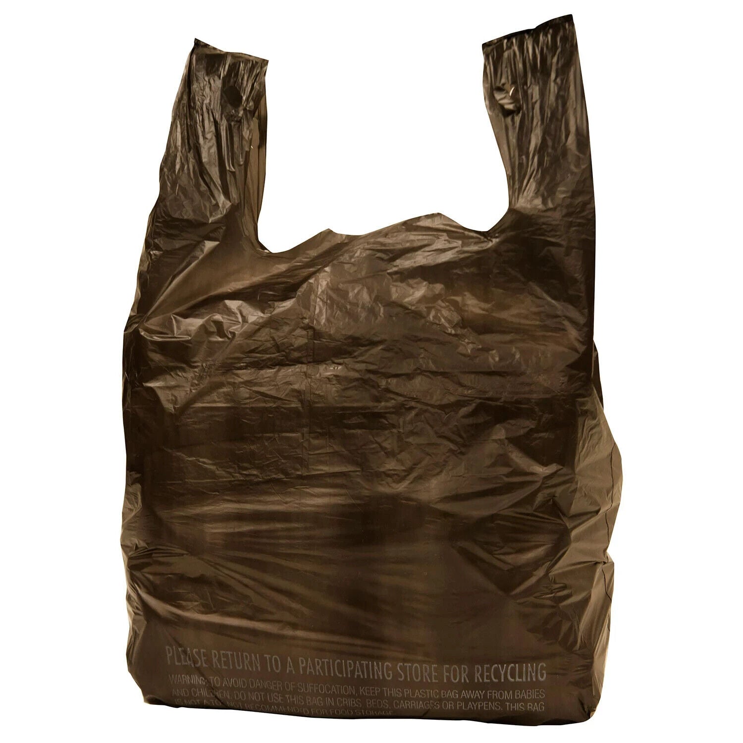 Poly America 1 000 Count Black T-Shirt Carryout Bags  11.5  X 6.5  X 22 - Bellso