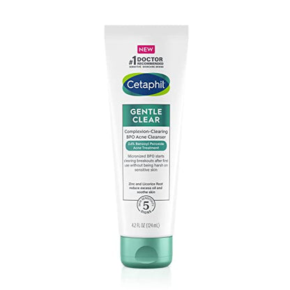 Cetaphil Gentle Clear Complexion Benzoyl Peroxide Acne Face Wash - 4.2 Fl Oz - Bellso