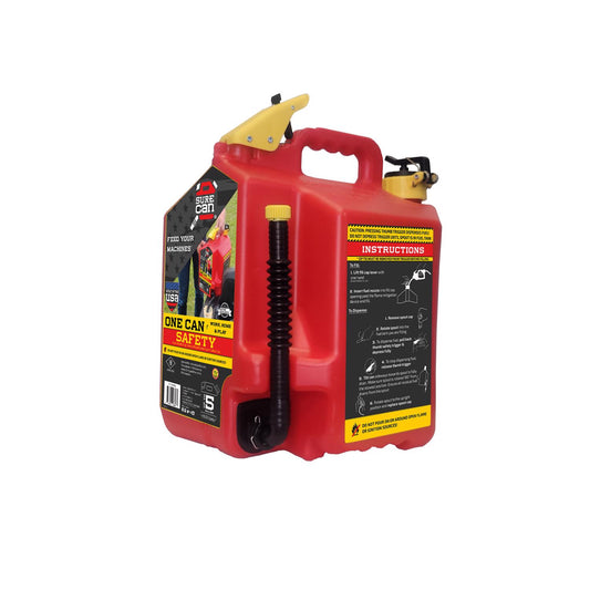 SureCan SUR5SFG2 5 Gal Spill Free Type II Self Venting Gasoline Safety Can