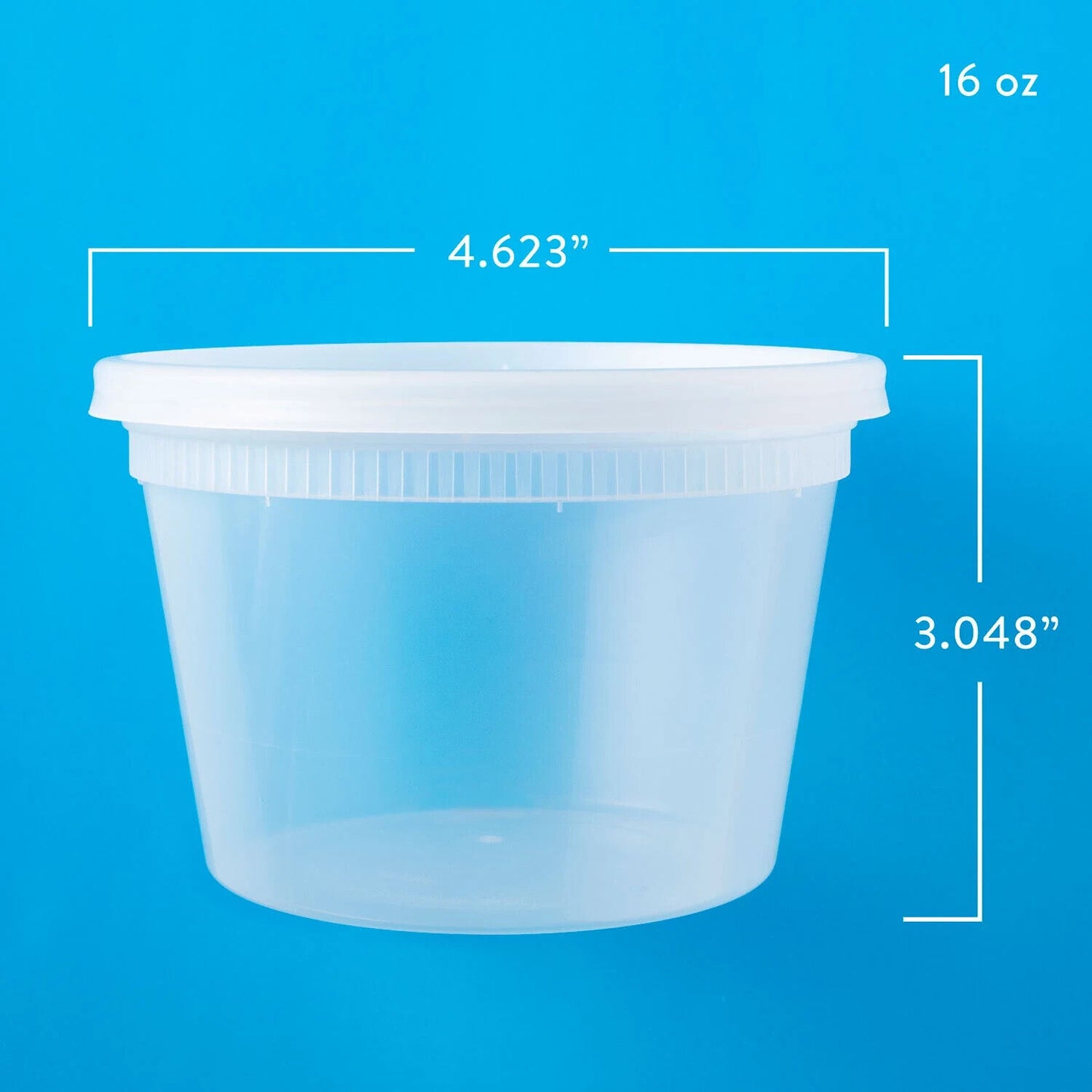 Member's Mark 1-Pint Deli Container with Lid (16 Oz., 240 Ct.) - Bellso