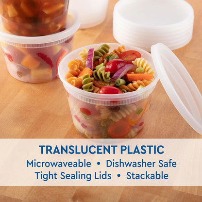 Member's Mark 1-Pint Deli Container with Lid (16 Oz., 240 Ct.)