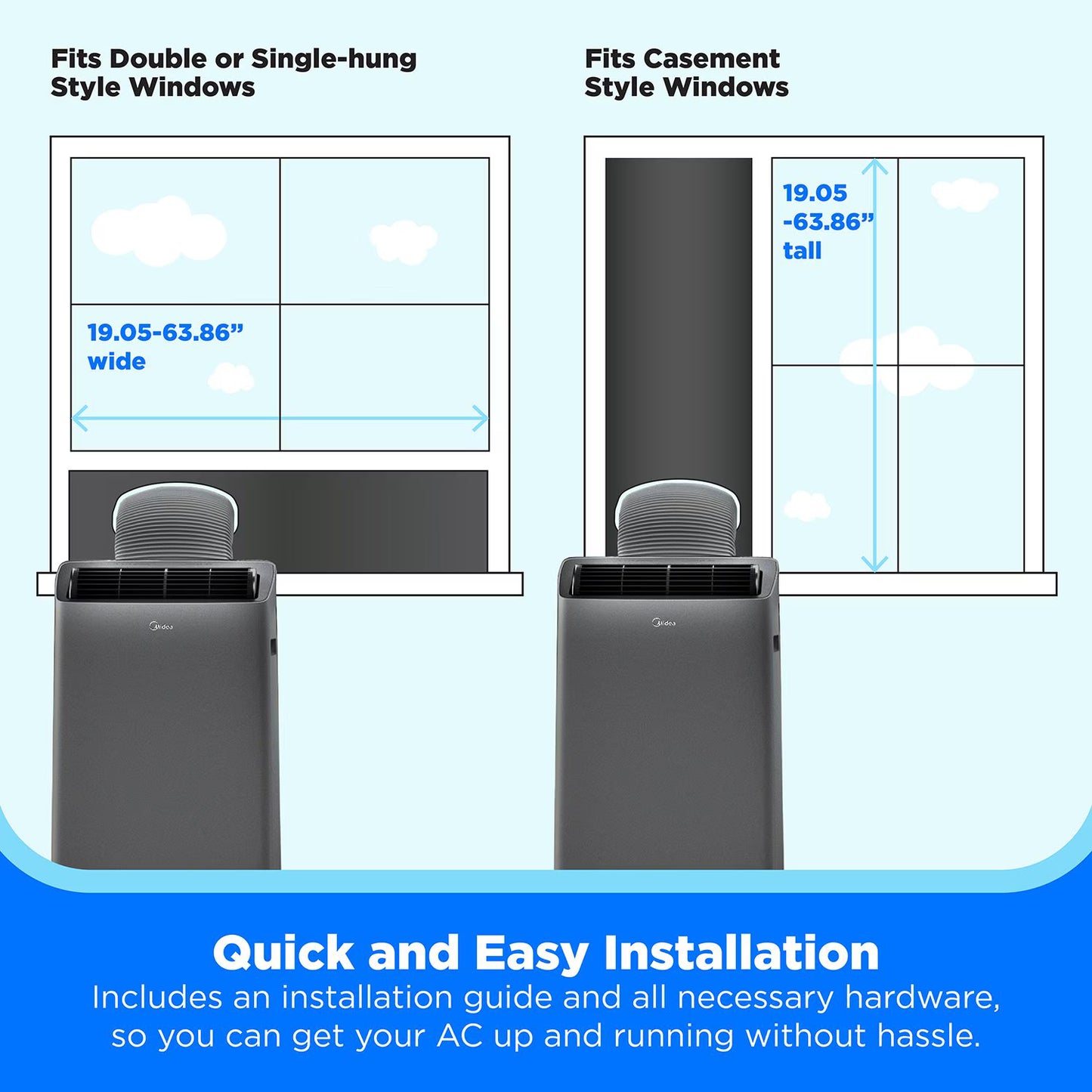 Midea Duo 10000 BTU DOE Portable Air Conditioner with Smart Inverter