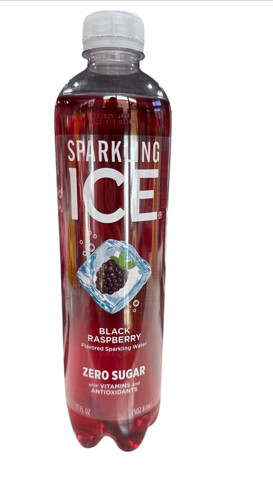 Sparkling Ice Black Raspberry Zero Sugar Water 17oz Bottle - Bellso