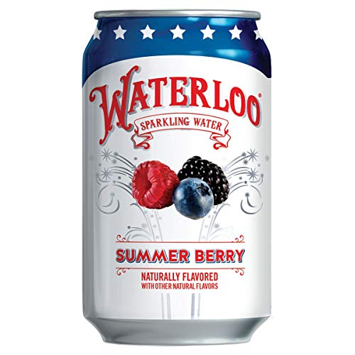 Waterloo Sparkling Water, Sparkling Water Summer Berry, 12 Oz