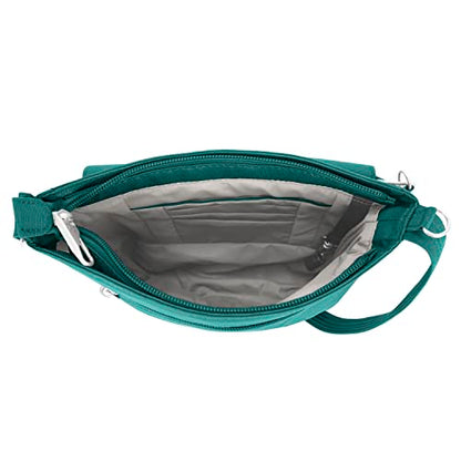 Travelon Anti-Theft Classic Mini Shoulder Bag, Green - Bellso